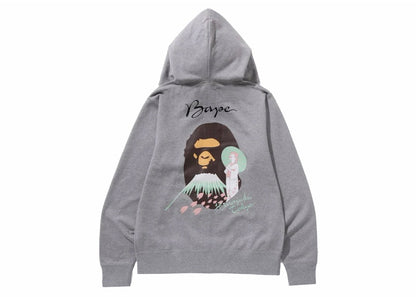 BAPE Souvenir Full Zip Hoodie Gray