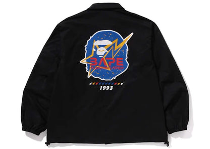 BAPE Space Ape Relaxed Fit Coach Jacket Black