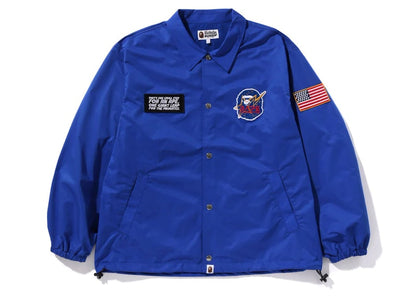 BAPE Space Ape Relaxed Fit Coach Jacket Blue