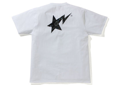 BAPE Space Camo Bape Sta Logo Tee White