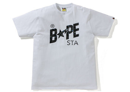 BAPE Space Camo Bape Sta Logo Tee White