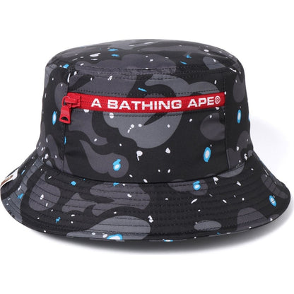 BAPE Space Camo Bucket Hat Black
