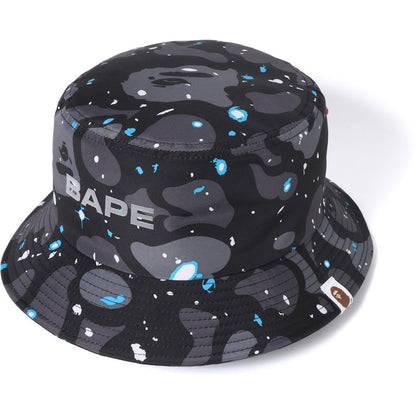 BAPE Space Camo Bucket Hat Black