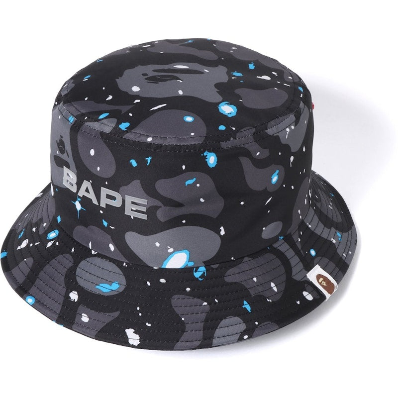 BAPE Space Camo Bucket Hat Black