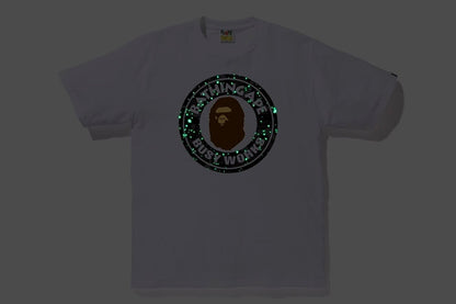 BAPE Space Camo Busy Works Tee White