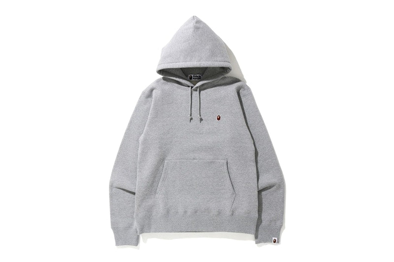 BAPE Space Camo College Pullover Hoodie Grey