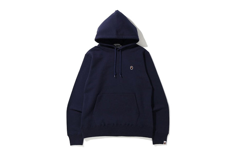 BAPE Space Camo College Pullover Hoodie Navy