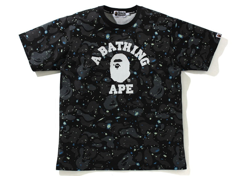 BAPE Space Camo College Tee (SS21) Black