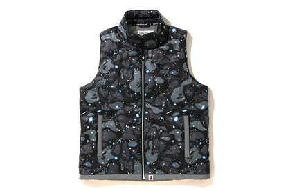 BAPE Space Camo Down Vest Black