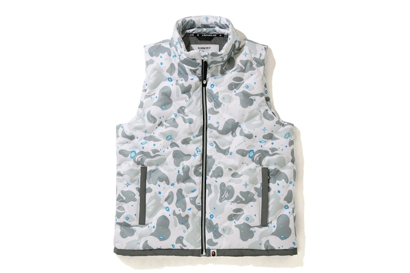 BAPE Space Camo Down Vest White