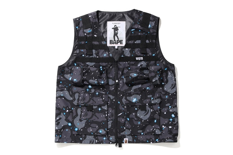 BAPE Space Camo Military Vest Black