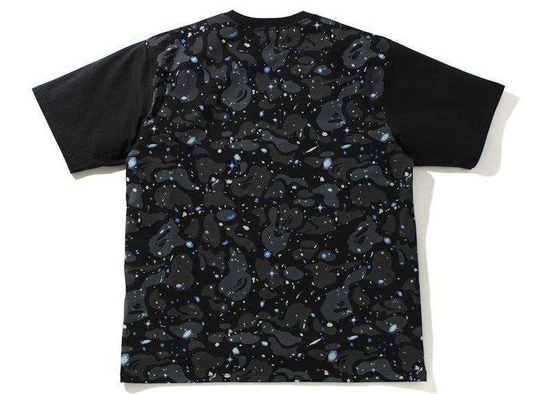BAPE Space Camo Relaxed Fit Pocket Tee Black