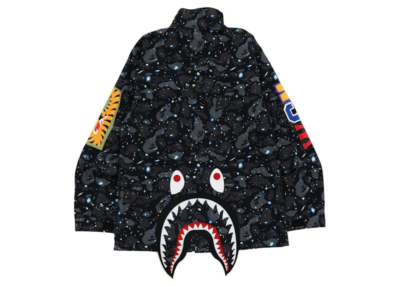 BAPE Space Camo Shark M-65 Jacket Black
