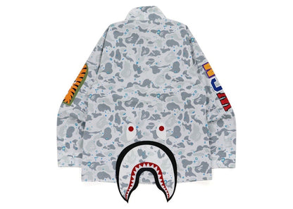 BAPE Space Camo Shark M-65 Jacket White
