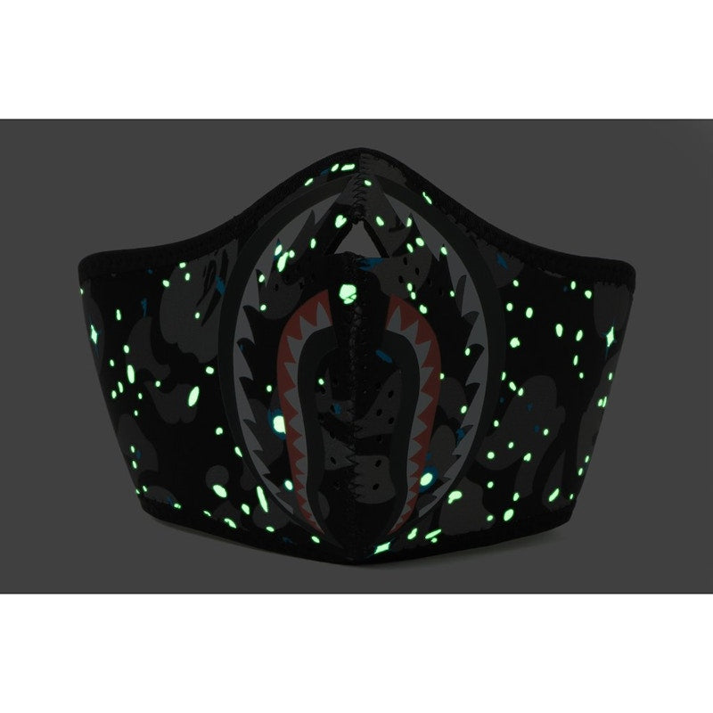 BAPE Space Camo Shark Mask Black