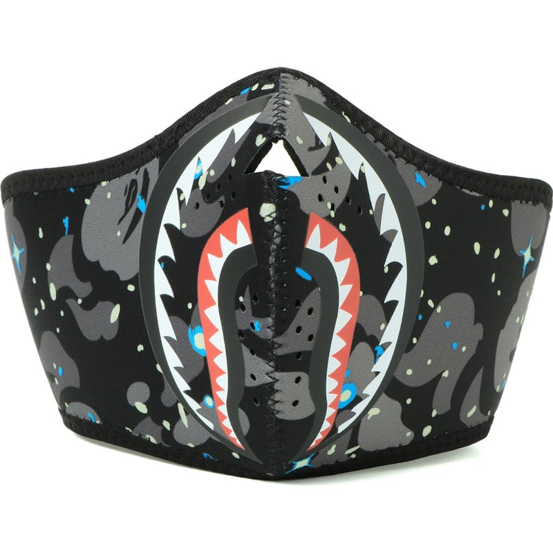 BAPE Space Camo Shark Mask Black
