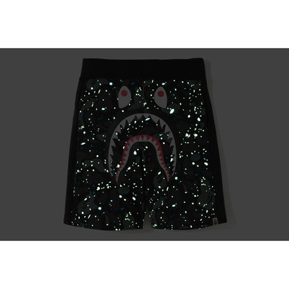 BAPE Space Camo Shark Sweat Shorts Black
