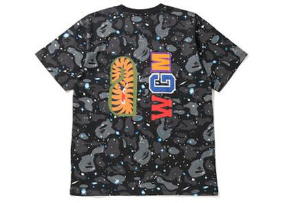 BAPE Space Camo Shark Tee Black Multi