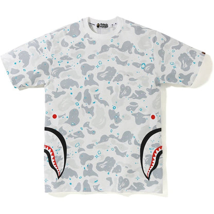 BAPE Space Camo Side Shark Tee White