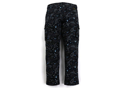 BAPE Space Camo Wide Fit 6 Pocket Pant Black