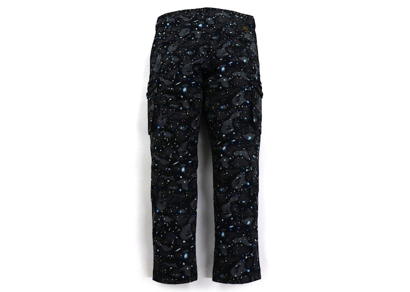 BAPE Space Camo Wide Fit 6 Pocket Pant Black