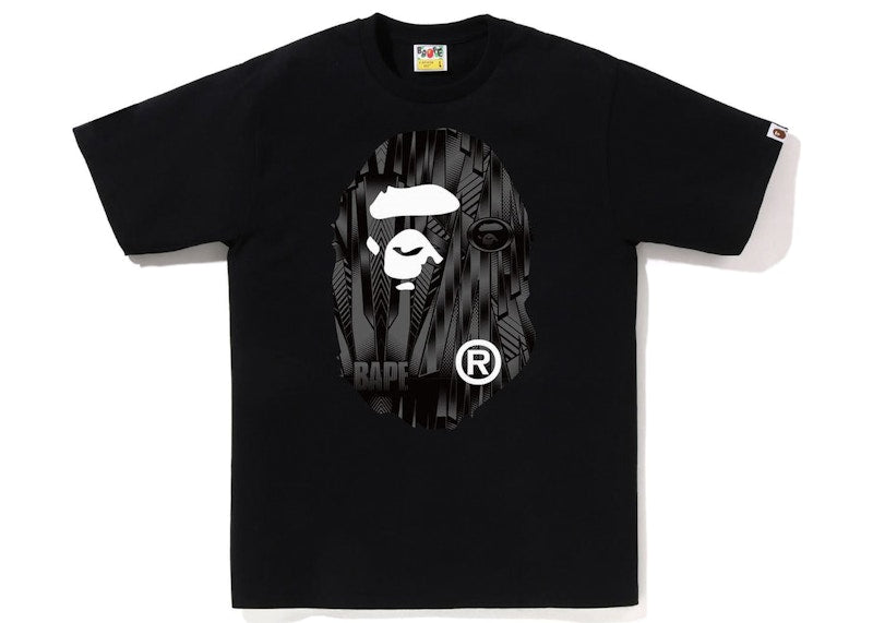 BAPE Speed Racer Big Ape Head Tee Black Black