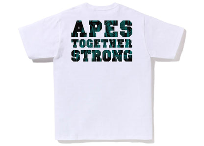 BAPE Speed Racer College ATS Tee White Blue