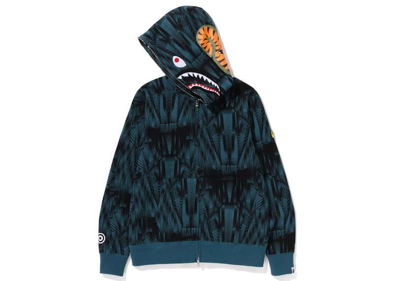 BAPE Speed Racer Shark Full Zip Hoodie Blue