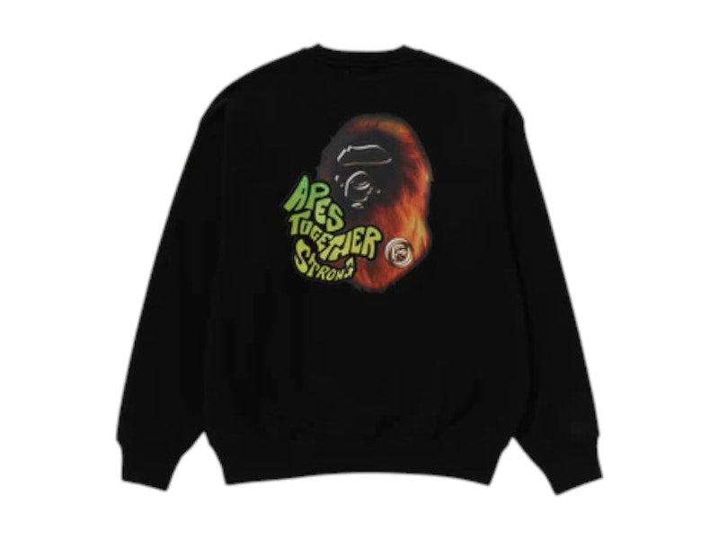BAPE Sport Graphic Crewneck Black