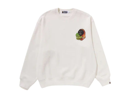 BAPE Sport Graphic Crewneck Ivory
