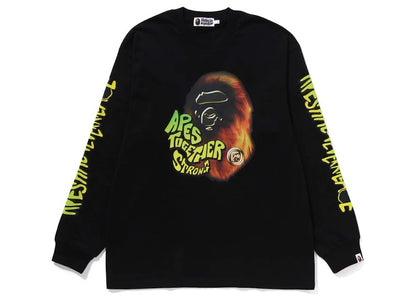 BAPE Sport Graphic L/S Tee Black