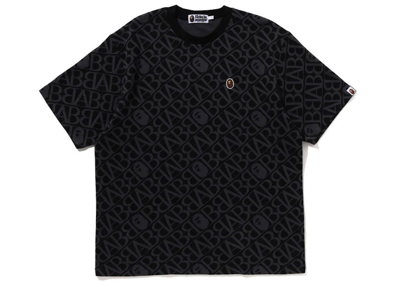 BAPE Sport Monogram Ape Head One Point Tee Black