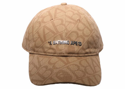 BAPE Sport Monogram Cap Beige