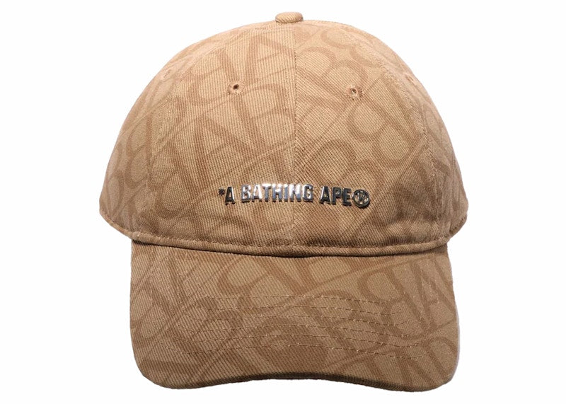 BAPE Sport Monogram Cap Beige