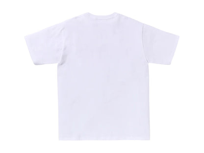 BAPE Spray Print College Relaxed Fit Tee White