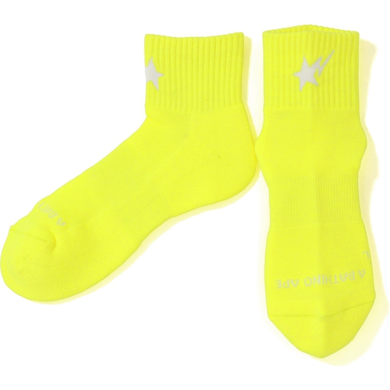 BAPE Sta Ankle Socks Yellow