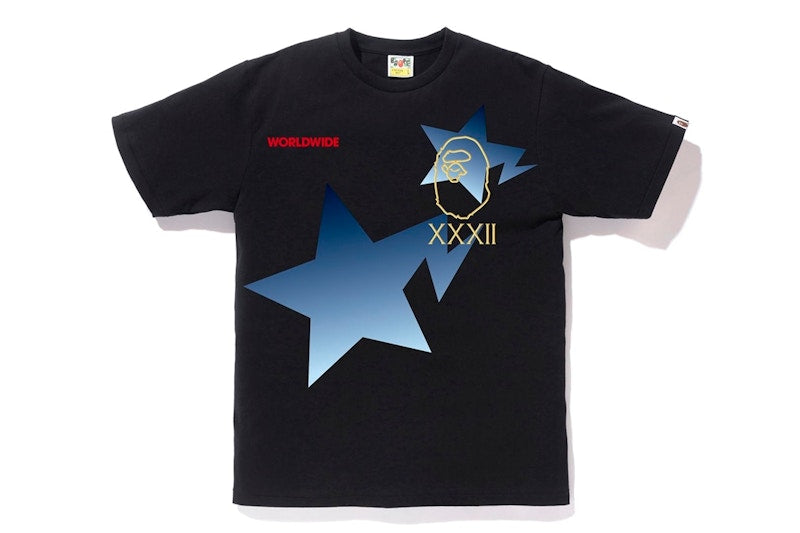 BAPE Sta Ape Head Outline Tee Black