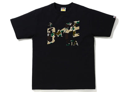 BAPE Sta Camo Bape Sta Logo Tee Black/Yellow