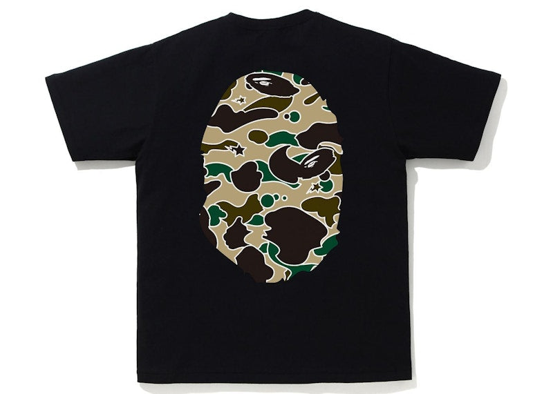 BAPE Sta Camo Big Ape Head Tee Black/Yellow