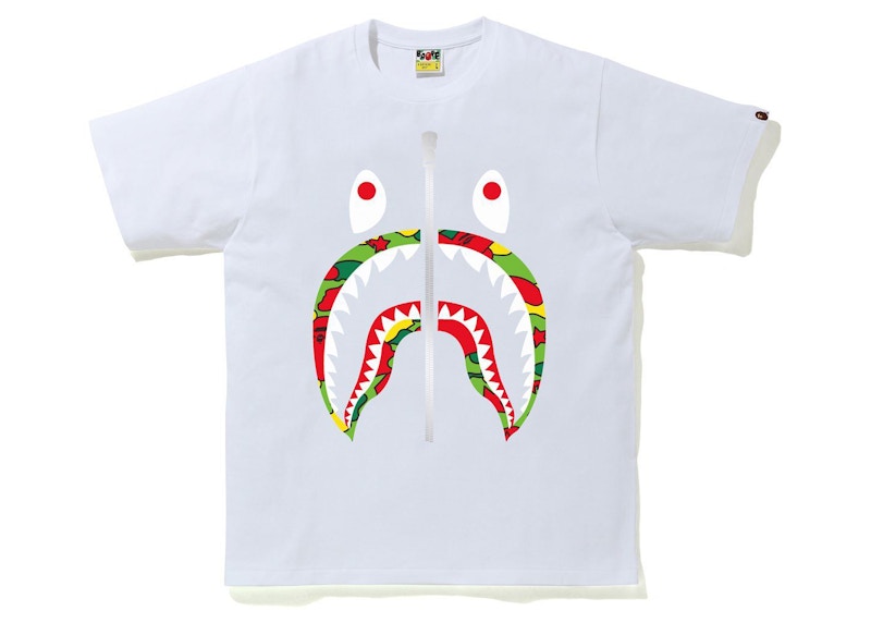 BAPE Sta Camo Shark Tee White/Multi