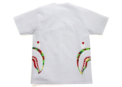 BAPE Sta Camo Side Shark Tee White/Multi