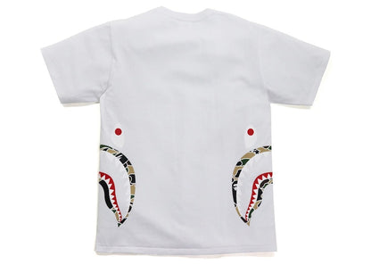 BAPE Sta Camo Side Shark Tee White/Yellow