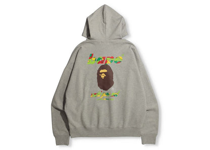 BAPE Sta Camo WGM Ape Head Loose Fit Pullover Hoodie Grey