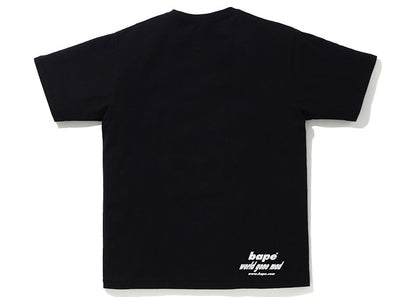 BAPE Sta Camo WGM Ape Head Tee Black/Yellow