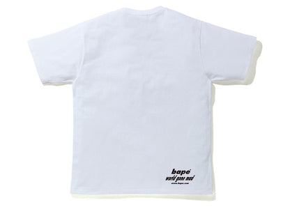 BAPE Sta Camo WGM Ape Head Tee White/Yellow