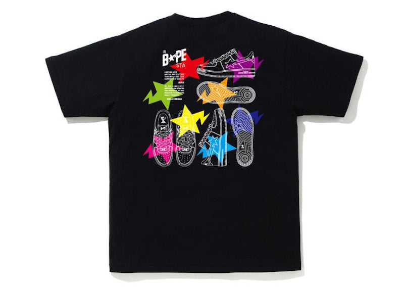 BAPE Sta Illustration Tee Black