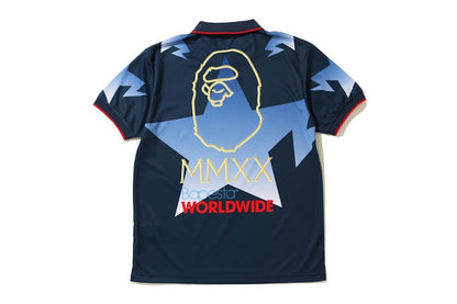 BAPE Sta Jersey Polo Navy