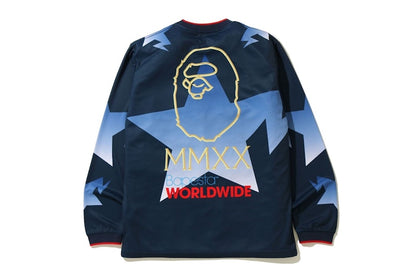 BAPE Sta L/S Tee Navy