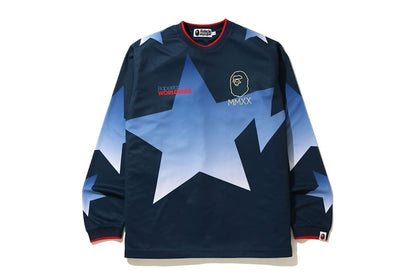 BAPE Sta L/S Tee Navy