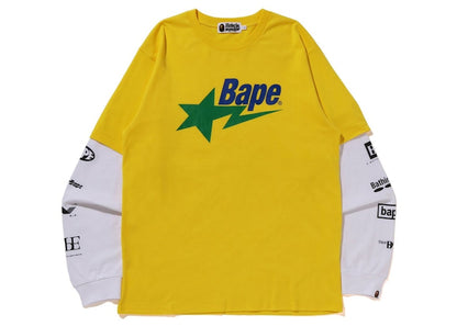 BAPE Sta Layerd L/S Tee Yellow